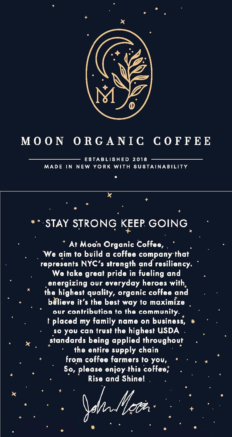 Moon Organic Coffee Dark Roast Whole Bean 10 oz