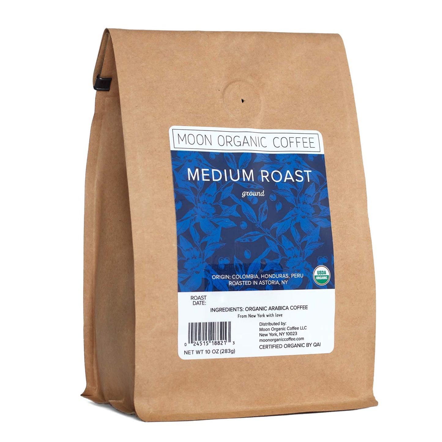 Moon Organic Coffee Medium Roast Ground 10oz