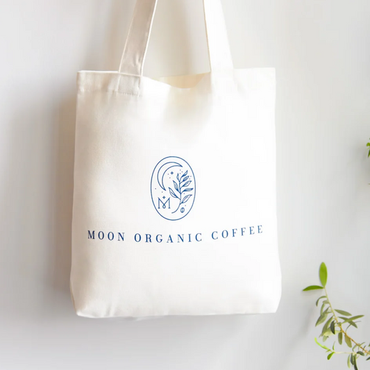 Moon Organic Coffee Branded Canvas Tote Bag